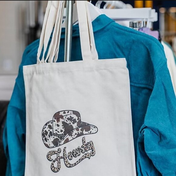 “Howdy”  Cowboy Hat Tote - Picture 1 of 1